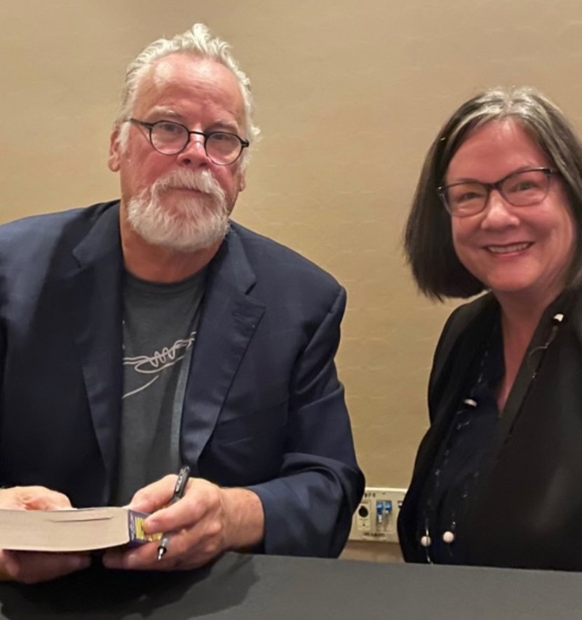 Susann Camus with Michael Connolly at ThrillerFest