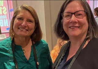 Susann Camus with Tammy Euliano at ThrillerFest